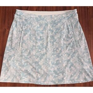 G/FORE Icon Camo Silky Tech Nylon A-Line Women's Golf Skort Size Medium